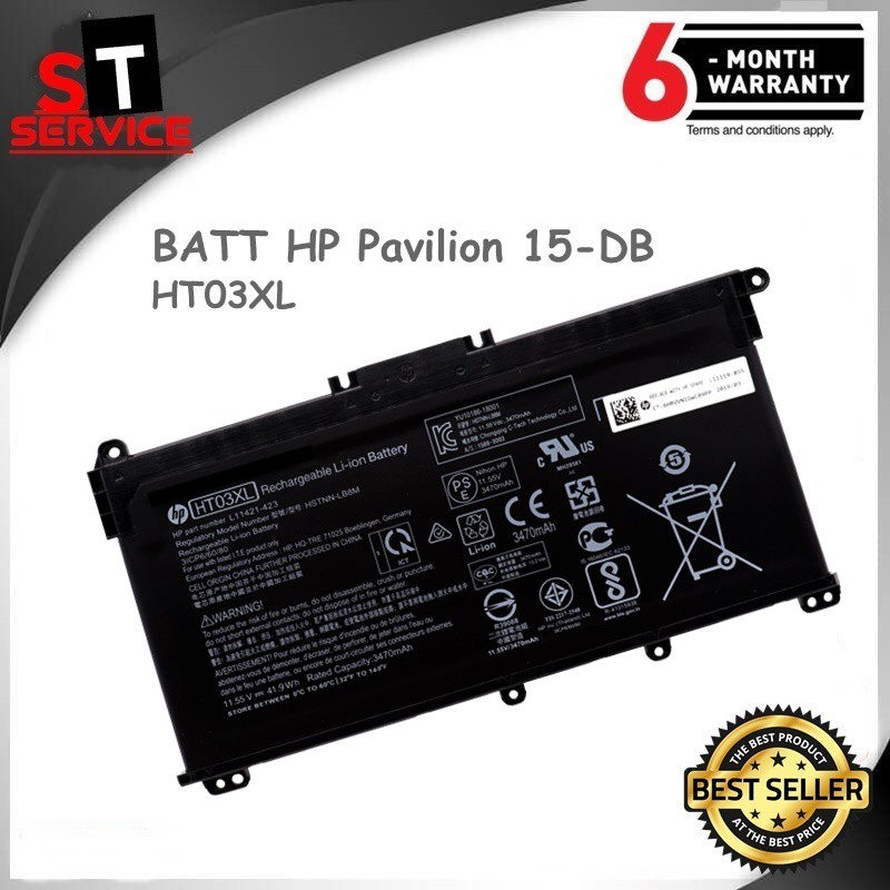 แบตเตอรี่แท้ HT03XL HP Pavilion 15-DB 15-DA 14-CE 15-CS 250 255