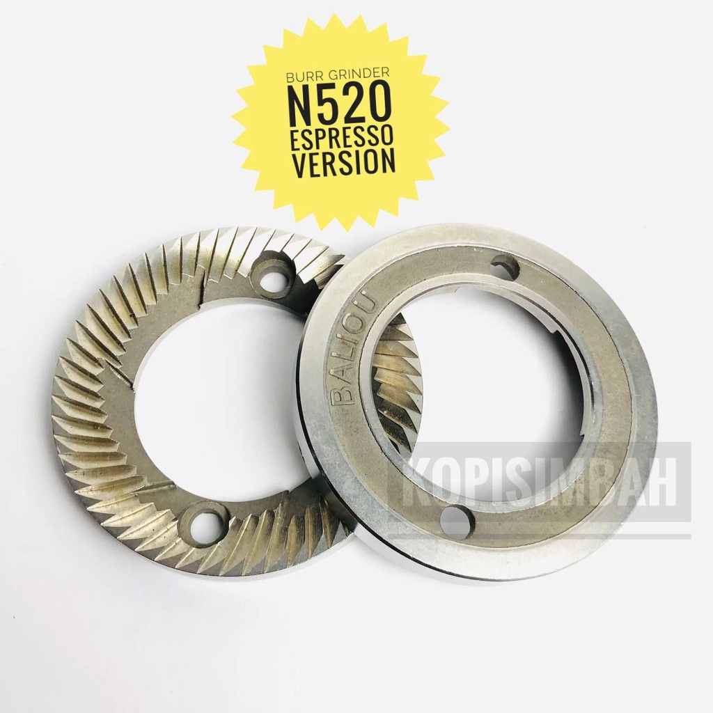 MESIN อะไหล่เครื่องบดกาแฟเสี้ยนแบน N520 ESPRESSO รุ่นสแตนเลส Bur เครื่องบดกาแฟ