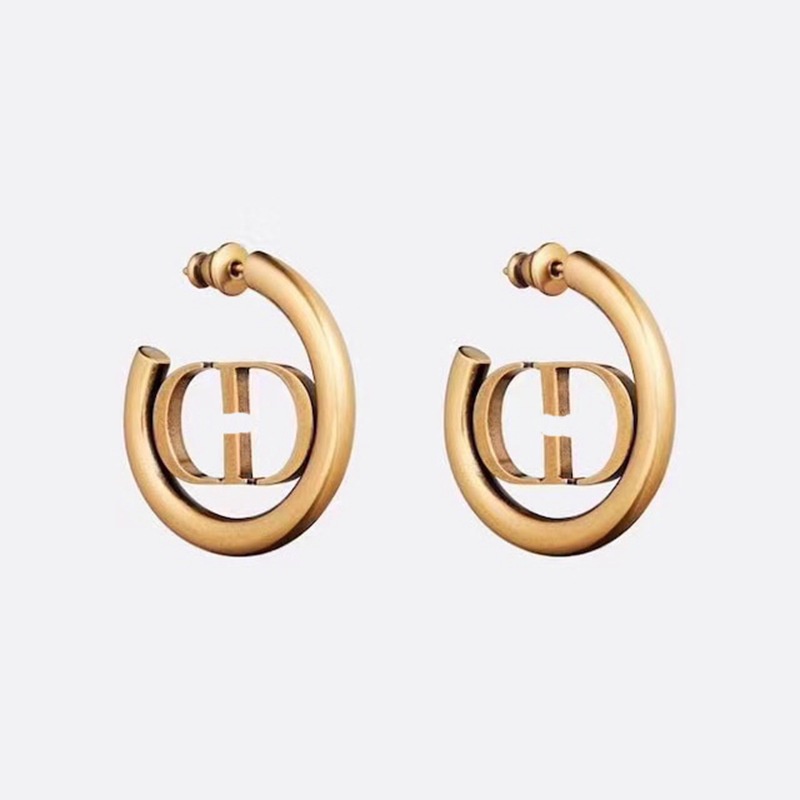 ต่างหูสตั๊ด รูปตัว C ทรงเรขาคณิต สไตล์เรโทร แฟชั่นสําหรับผู้หญิง - รูปที่ 3