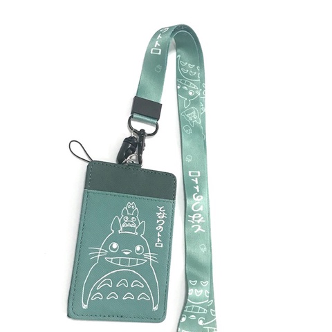 TOTORO G สายคล้องคอ สายคล้องบัตร ที่ใส่บัตร ซองใส่บัตร พร้อมสายคล้องคอ ลาย TOTORO G  งานดี สวยงาม สำ