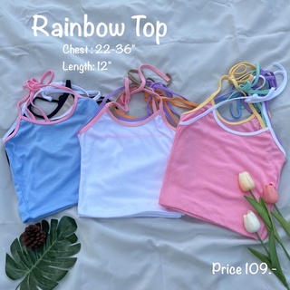 สายเดี่ยวคล้องคอ Rainbow Top~