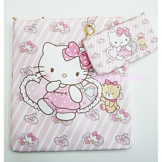 กระเป๋าสะพาย กระเป๋าเอกสาร Hello Kitty น่ารักๆ แถมฟรี! กระเป๋าใบเล็ก