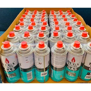 [48 กระป๋อง] BUGA FLAME น้ำหนักรวมกระป๋อง 355 กรัม ฝาแดง แก๊สกระป๋อง แก๊สเตาปิคนิค รบกวนส่ง 1 ชิ้น/ออเดอร์