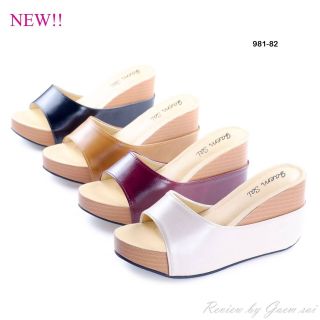 👠981-82 รองเท้าสไตล์ลำลองแบบสวม สินค้าพร้อมส่ง👡