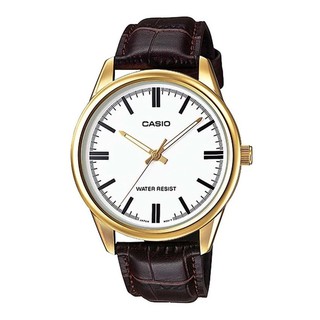 Casio standard นาฬิกาข้อมือ สายหนัง รุ่น MTP-V005GL-7AUDF - Brown