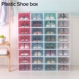 【Boxx】12Pcs Korean Style Shoe Storage Box Flipping Lid Foldable Easy To Assemble ShoeBox Organizer