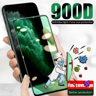 900D ฟิล์มกระจกด้าน เต็มจอ Huawei Y7P Y6p 2020 Mate 20 30 P30 P40 Lite Honor 9X 20 Pro V20 V30 Y9s Enjoy 10 Green light Tempered Screen Protector Glass