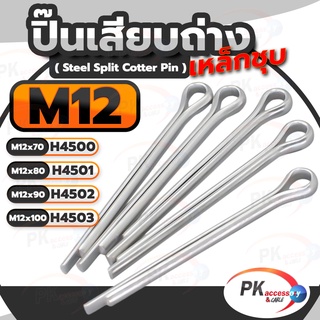 ปิ้นเสียบถ่าง มีหลายขนาด M12 ยาว70-100มิล(แพ็คละ2ตัว)