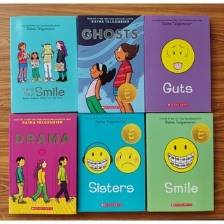 ขายแยกเล่ม หนังสือของ Raina Telgemeier ; Smile/Sisters/Drama/Ghosts/Share Your Smile/Guts