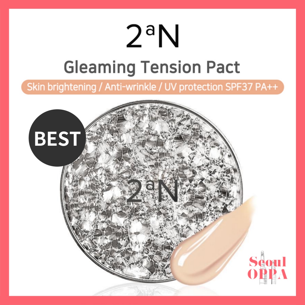 [2aN] Gleaming Tension Pact SPF37 PA++ 13g คุชชั่น รองพื้น แต่งหน้า Foundation Cushion ไพรเมอร์