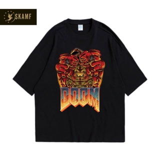 เสื้อยืดผ้าฝ้ายพิมพ์ลายขายดี เสื้อยืด พิมพ์ลาย Doom | เสื้อยืด ลายการ์ตูน | Rap TEE เสื้อยืด | เสื้อยืด พิมพ์ลาย Distro