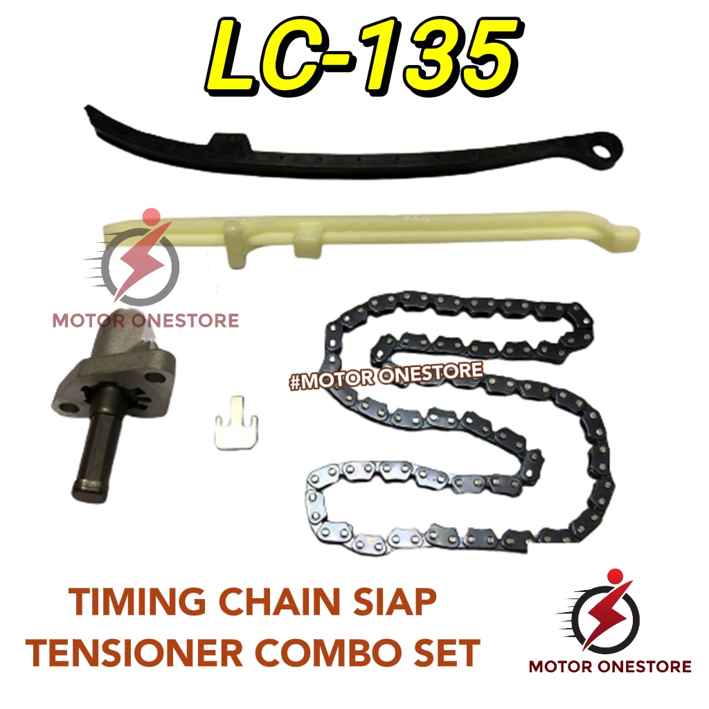 LC135 CAM CHAIN TENSIONER + TIMING CHAIN + TENSIONER ARM SET LC-135 A-CLASS "MOTOR ONESTORE"