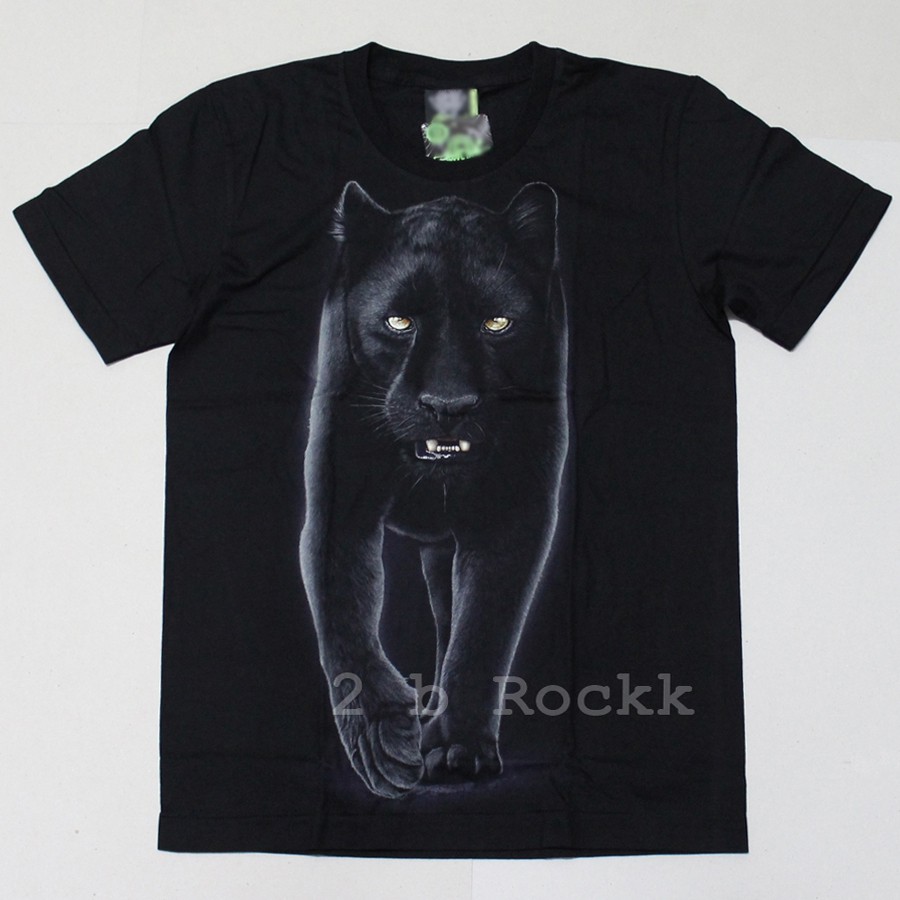 เสื้อยืดเรืองแสง เสือดำ Rock Eagle T-Shirt A19 ไซส์ยุโรป