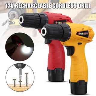 Mustool 12V Cordless Rechargeable Drill Driver Electric Screwdriver 1 PC Battery LED light And Free Box