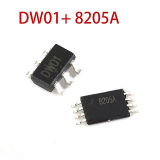 1Pcs, 1Pairs DW01&amp;8205A Lithium battery protection chip DW01A DW01V 8205 SOT23-6