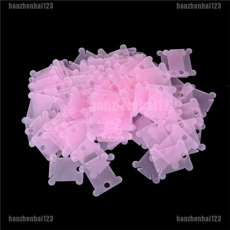 100 Bobbins Plastique Pour Fil à Broder - Couleur Bleue | Idéal Pour Le Rangement