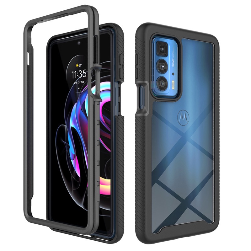 สําหรับ Motorola Edge 20/ Edge 20 Pro Full Body Clear กันชนโปร่งใสกันกระแทก Hybrid Armor เคสโทรศัพท์