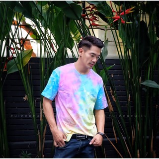 CoC  เสื้อยืดมัดย้อม​ Oversize !!ส่งฟรีลทบ.!! (Tie Dye T-Shirt) No.02