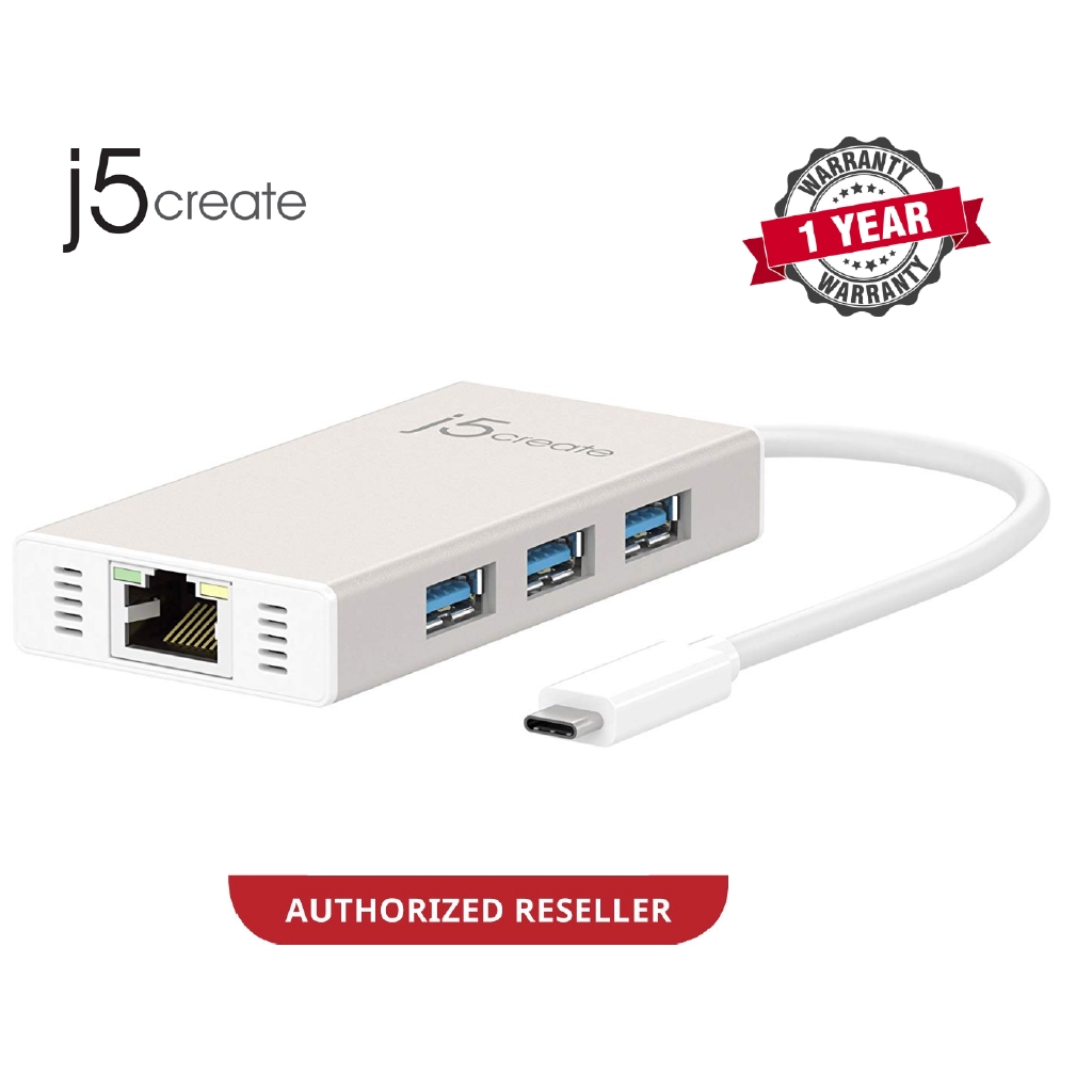 J5Create JCH471 - USB Type-C Multi-Adapter Gigabit Ethernet & USB 3.1 HUB