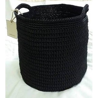 Nylon Basket size M (23x21cm) สีดำ