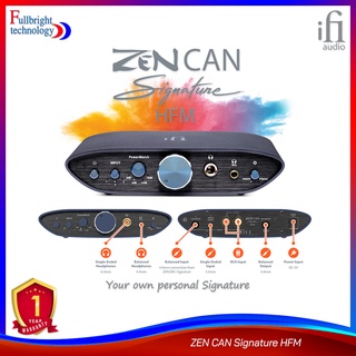 iFi Audio ZEN CAN Signature HFM แอมป์หูฟังตั้งโต๊ะ ออกแบบพิเศษสำหรับหูฟัง HIFIMANx รับประกันศูนย์ไทย 1 ปี