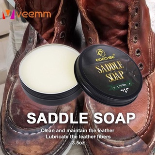 【Ready Stock】 Saddle Soap Leather Cleaning Soap for Leather Sofa Clothing Bags Cleaning &amp;amp; Caring 【Veemm】