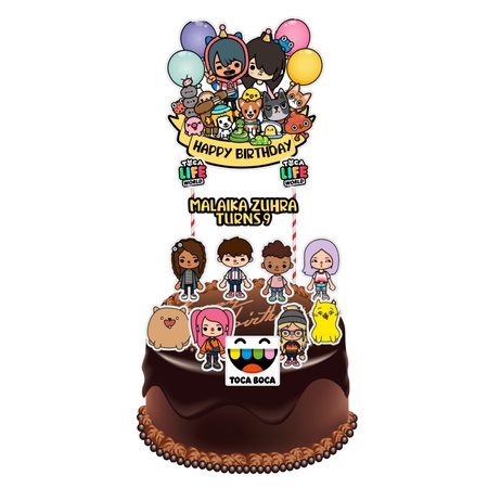 TOCA BOCA ท็อปเปอร์เค้ก