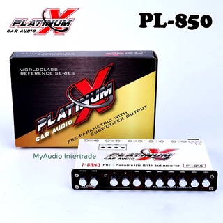 PLATINUM -X PL-850 ปรีแอมป์ 7 แบนด์ แยกซับอิสระ หัวทิฟฟานี่อย่างดี