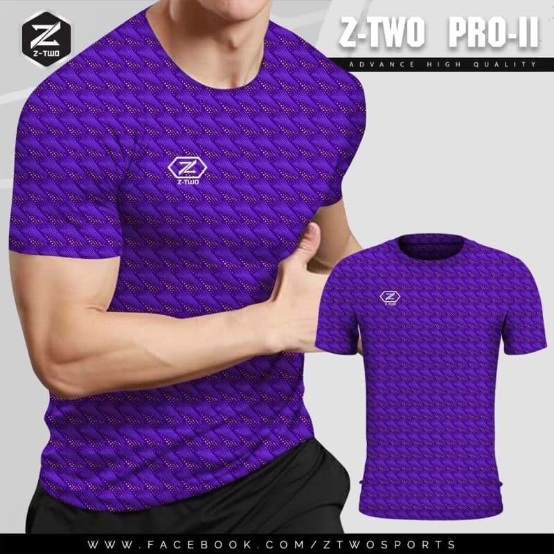 เสื้อกีฬา Z-TWO สีม่วง