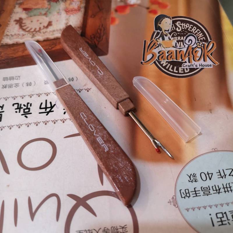 1pcs 08ST5103 ที่เลาะด้าย ด้ามจับ แบน เหมาะมือ ใช้ง่าย คุณภาพดี แบบด้ามจับ แบน จำนวน 1 อัน clover seam rippers