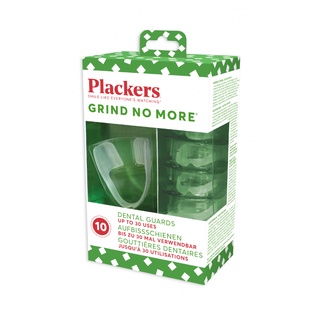 อุปกรณ์ยางสำหรับป้องกันการกัดฟัน Plackers Grind No More 10 pcs