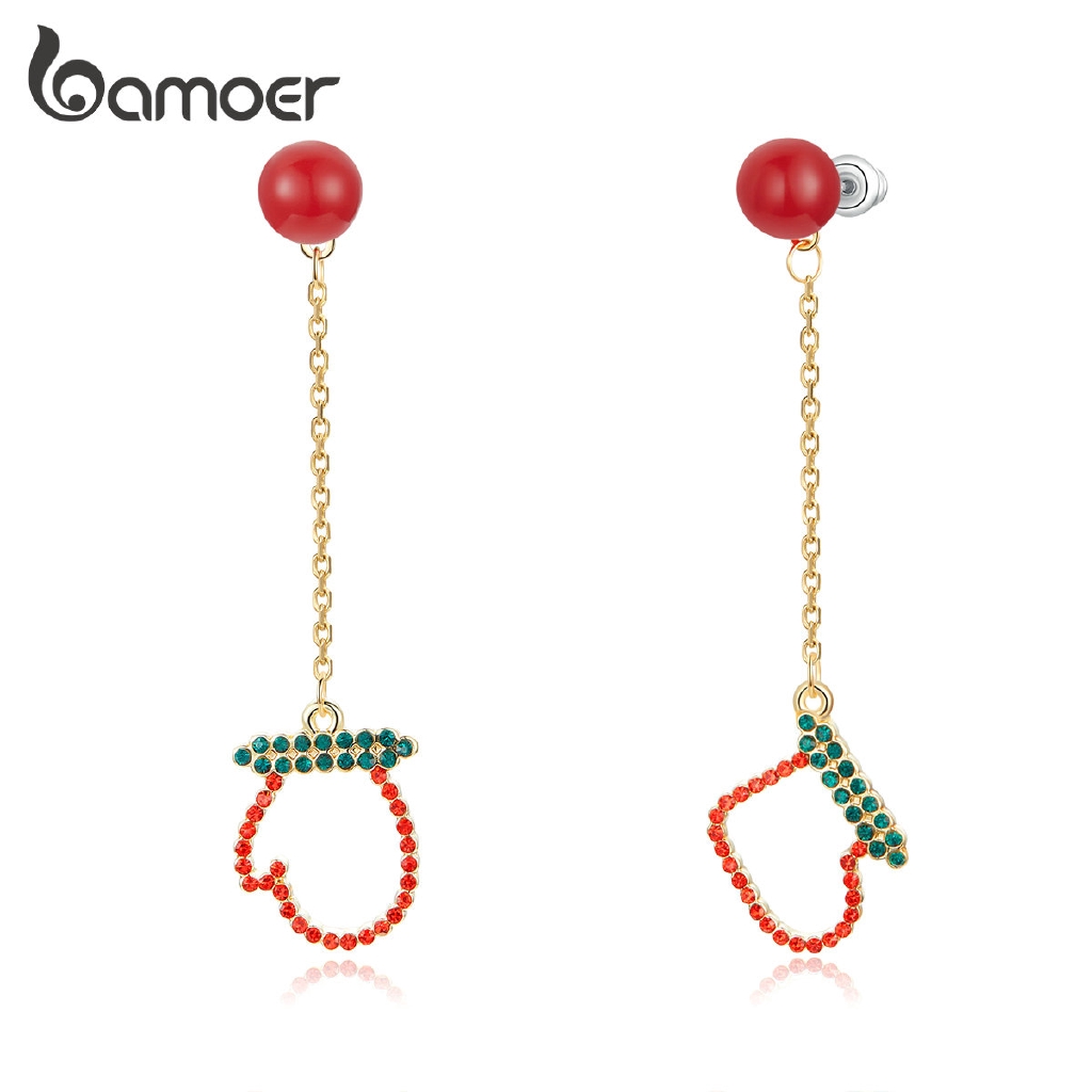 BAMOER Alloy Earring Christmas Stocking AIE047