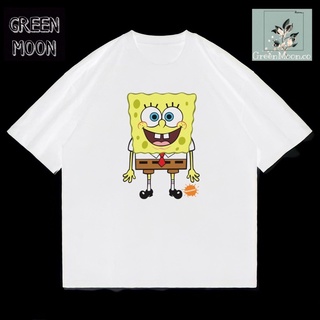 เสื้อยืดวินเทจSoongebob เสื้อยืด ผ้าฝ้าย พิมพ์ลายการ์ตูน สไตล์วินเทจ โอเวอร์ไซซ์ 30s 24s สําหรับเด็ก และผู้ใหญ่S-5XL