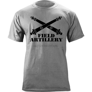 เสื้อยืดพิมพ์ลายแฟชั่น เสื้อยืด พิมพ์ลายกราฟฟิคทหาร US Army Field Artillery Branch Insignia สําหรับผู้ชาย