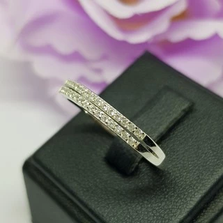 Memorine Jewelry แหวนเงินแท้ 925 ฝังเพชรสวิส(CZ) : ONLR70