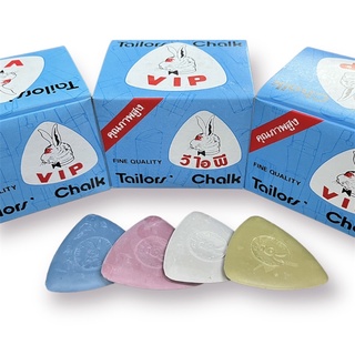 [12ชิ้น] ชอล์กขีดผ้า ชอล์กเขียนผ้า ตรา VIP