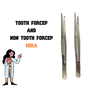 Tooth forcep ปากคีบสแตนเลส ยี่ห้อ MIRA