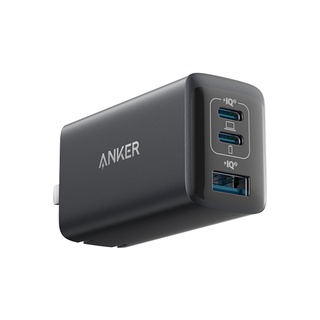 Anker ที่ชาร์จ USB-C 65W พร้อมพอร์ต USB-C 2 พอร์ต และพอร์ต USB-A หนึ่งพอร์ต ชาร์จเร็ว ที่ชาร์จติดผนัง