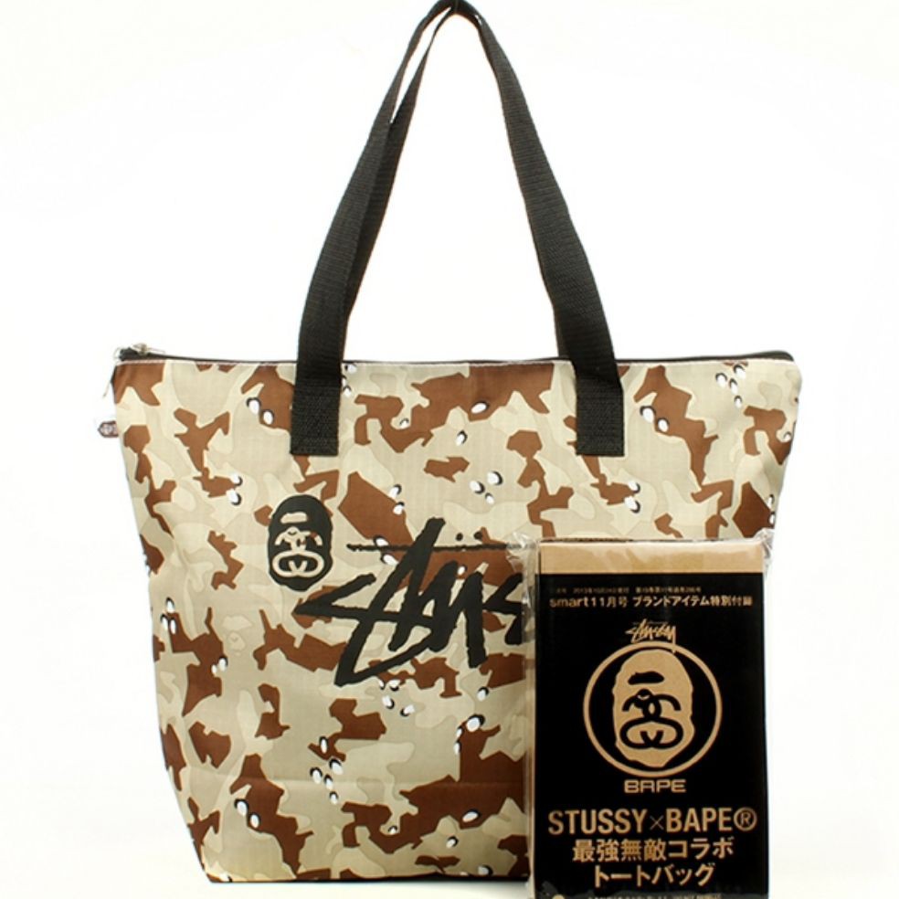 Stussy x BAPE CAMO Tote bag
