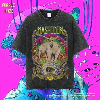 เสื้อยืด ขนาดใหญ่ พิมพ์ลาย Haze Mastodon สีม่วง | หินล้างทําความสะอาด | เสื้อยืด ขนาดใหญ่ | เสื้อท็อปสามารถปรับแต่งได้