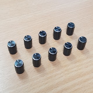 แพ็ค 10 ตัว ลูกบิด สีดำ ขอบเงิน กว้าง 10 mm สูง 16 mm ลูกบิด…