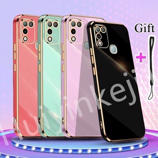 เคสโทรศัพท์มือถือ ซิลิโคนนิ่ม TPU ขอบตรง สําหรับ Infinix Hot 9 Play 10 Play 11 Play Infinix Hot 9 Play 10 Play 11 Play