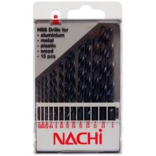 NACHI (นาชิ) ชุดดอกสว่าน I-02(1/16"-1/4"_13ดอก/ชุด)(NA0520_I02)