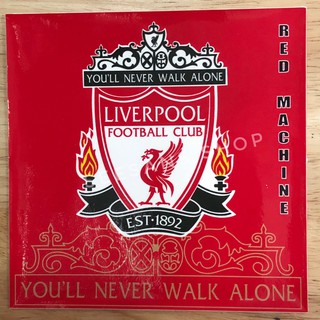 สติกเกอร์สูญกาศ ติดแผ่นป้ายภาษี พรบ. รถยนต์#Liverpool ลายNo.B