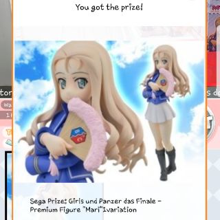 ฟิกเกอร์แท้ SEGA Prize: Girls und Panzer das Finale - Premium Figure " Mari" 1variation