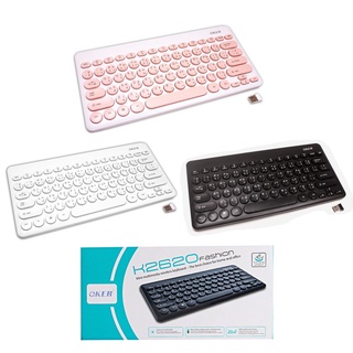 △✤✥OKER WIRELESS KEYBOARD MINI K2620 ไร้สาย