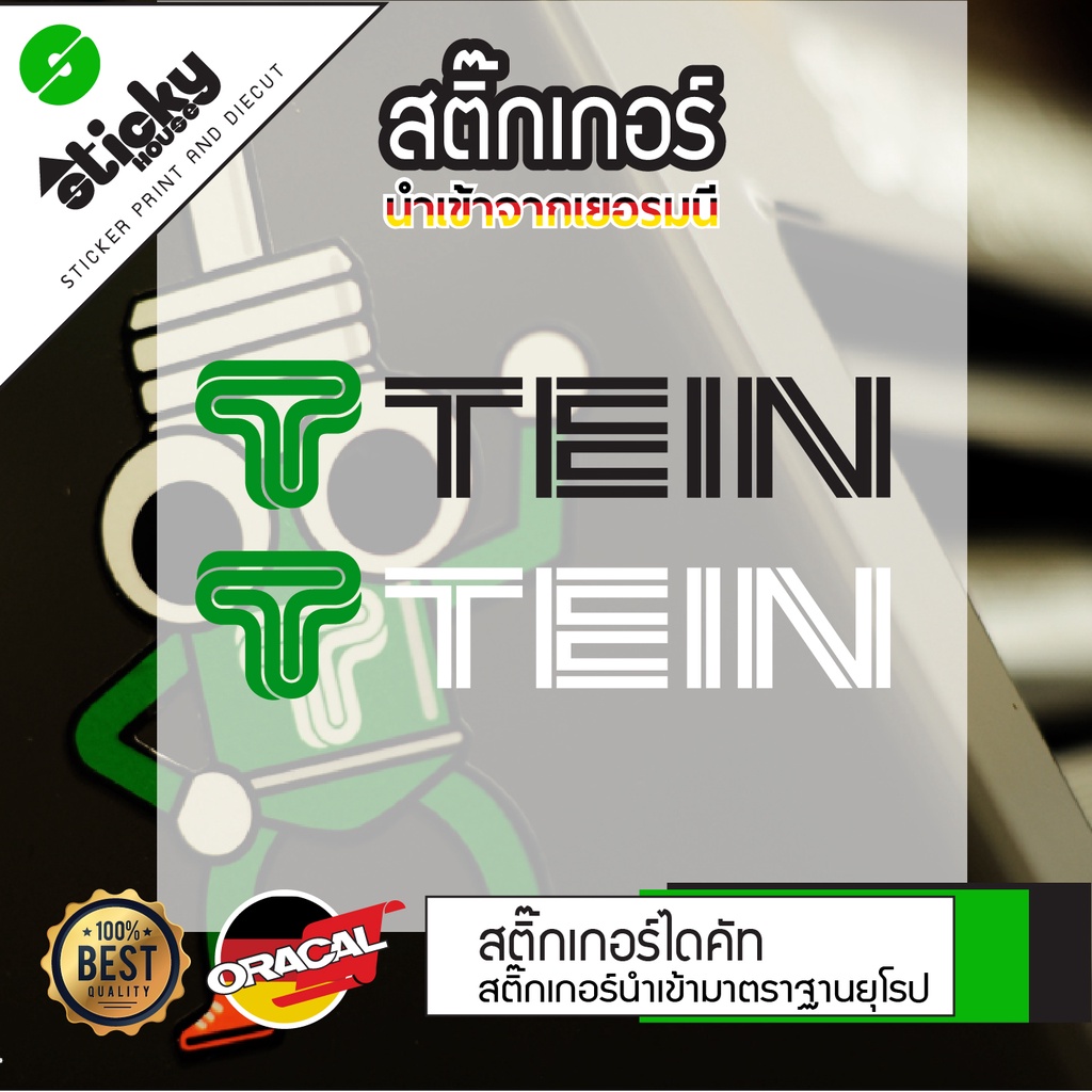 Sticker สติ๊กเกอร์งานไดคัท ลาย TEIN สำหรับแต่งรถ มีหลายสีหลายขนาด กันน้ำ ไดคัทพร้อมติด ติดได้ทุกที่