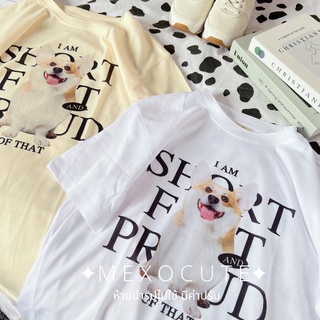 พร้อมส่ง ♡MEXOCUTE เสื้อยืดลาย ( Corgi Dog )