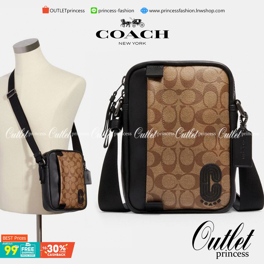 COACH NORTH/SOUTH EDGE CROSSBODY (COACH 5626) IN SIGNATURE CANVAS (COACH 6788) กระเป๋าสะพายผู้ชาย กระเป๋าสะพายรุ่นใหม่