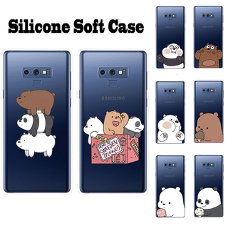 เคสโทรศัพท์มือถือเคสโทรศัพท์มือถือ Samsung Galaxy Note 8 9 Note8 Note9 ปลอก TPU อ่อน หมีเปลือยสามตัว 1